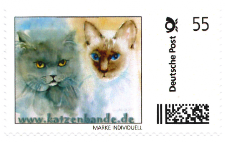 Briefmarke zur Erinnerung an Minkey und Balusha